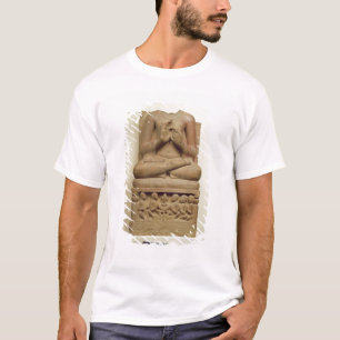 Schnitzen von Buddha in der Haltung des Predigens T-Shirt