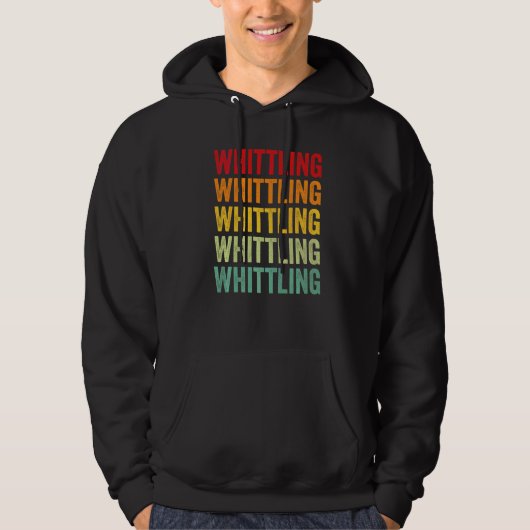 Schnitzender Schnitzhobbyist Regenbogen Hoodie (Vorderseite)