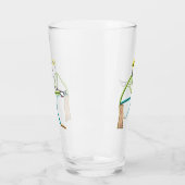 Schnitzender Stockmann Glas (Links)