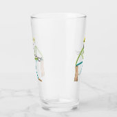 Schnitzender Stockmann Glas (Rechts)