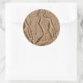 Schnitzereien Runder Aufkleber (Tasche)