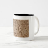 Schnitzereien Zweifarbige Tasse (VorderseiteRechts)