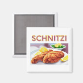Schnitzi in Küche Magnet (Vorderseite/Rückseite)