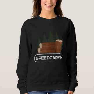 Schnitzketten-Schnitzerei Holzfiguren Baum  Sweatshirt
