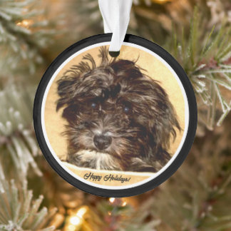 Schnoodle-Acrylkreis Ornament