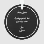 Schnoodle-Acrylkreis Ornament (Rückseite)