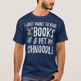 Schnoodle Avid Book Reader Funny Dog Mama Geschenk T-Shirt