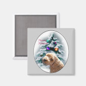 Schnoodle Christmas Geschenke Magnet (Vorderseite/Rückseite)