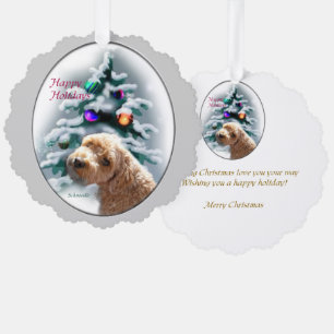 Schnoodle Christmas Geschenke Ornament Karte