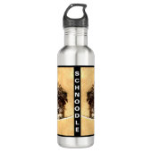Schnoodle Dog Flasche aus rostfreiem Stahl Edelstahlflasche (Vorderseite)