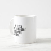 Schnoodle Dog Owner Funny Dog Vater Kaffeetasse (Vorderseite Links)