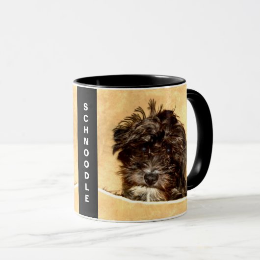 Schnoodle Dog Personalisiert Combo Tasse (VorderseiteRechts)