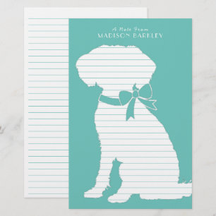 Schnoodle Dog Puppy Briefpapier