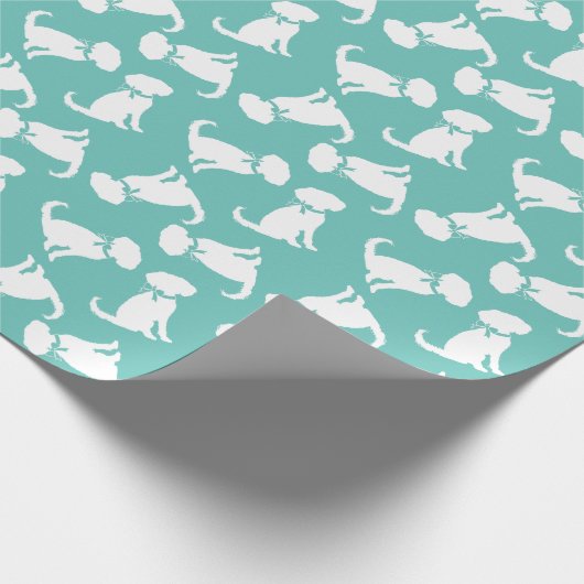 Schnoodle Dog Puppy Geschenkpapier (Ecke)