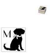 Schnoodle Dog Puppy Gummistempel (Stempel)