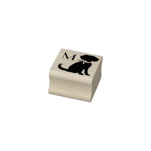 Schnoodle Dog Puppy Gummistempel (Stempel)