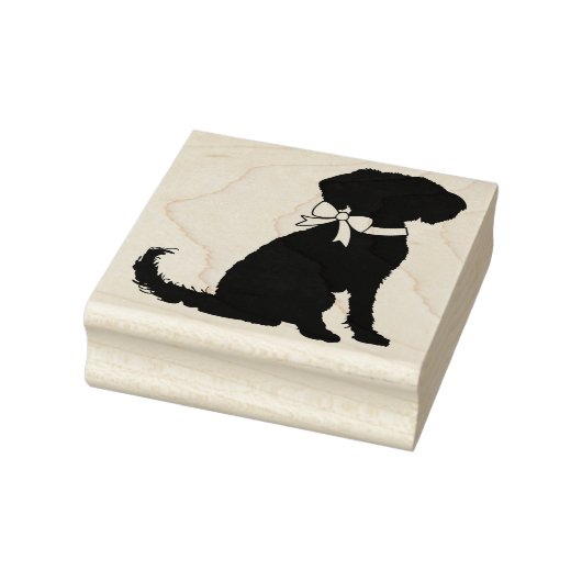 Schnoodle Dog Puppy Gummistempel (Stempel)