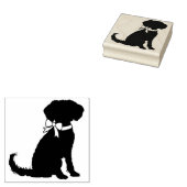 Schnoodle Dog Puppy Gummistempel (Stempel)