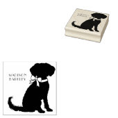 Schnoodle Dog Puppy Gummistempel (Stempel)