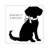 Schnoodle Dog Puppy Gummistempel (Prägung)