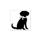 Schnoodle Dog Puppy Gummistempel (Prägung)