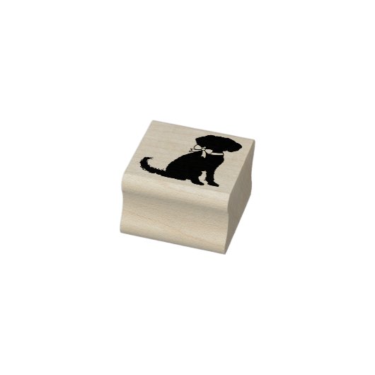 Schnoodle Dog Puppy Gummistempel (Stempel)