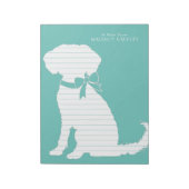 Schnoodle Dog Puppy Notizblock (Rotiert)