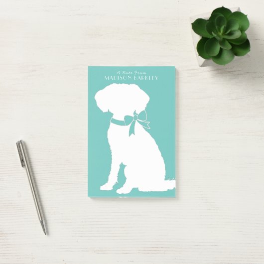 Schnoodle Dog Puppy Post-it Klebezettel (Büro)