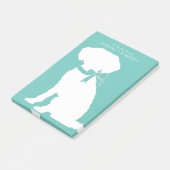 Schnoodle Dog Puppy Post-it Klebezettel (angewinkelt)