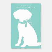 Schnoodle Dog Puppy Post-it Klebezettel (Vorderseite)