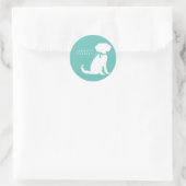 Schnoodle Dog Puppy Runder Aufkleber (Tasche)
