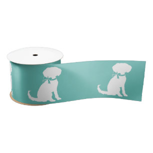 Schnoodle Dog Puppy Satinband