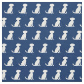 Schnoodle Dog Silhouette Pet Navy Blue Stoff (Muster)