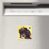 Schnoodle Dog Square Magnet (In Situ (Geschirrspüler))