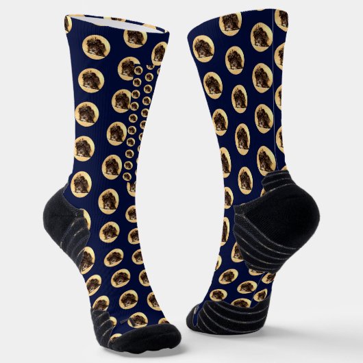 Schnoodle Dunkelblaue Socken (Gewinkelt)