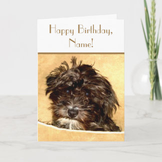 Schnoodle Geburtstagskarte individuell anpassbare Karte