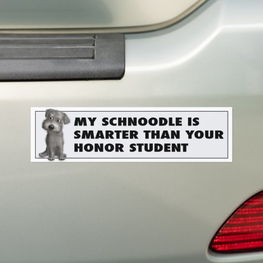 Schnoodle (graue) Ehre Autoaufkleber (Auf Auto)