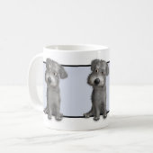 Schnoodle (graue) Tasse (Vorderseite Links)