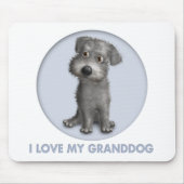 Schnoodle (graues) Granddog Mousepad (Vorne)
