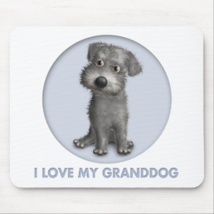 Schnoodle (graues) Granddog Mousepad