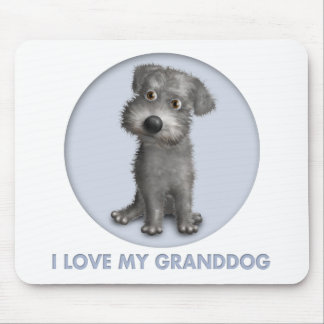 Schnoodle (graues) Granddog Mousepad