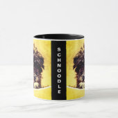 Schnoodle Hund personalisierte Mug Tasse (Zentrum)