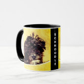 Schnoodle Hund personalisierte Mug Tasse (Vorderseite Links)