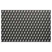 Schnoodle Hund Silhouette Haustier Stoff (Fat Quarter (45,7 x 55,9 cm))