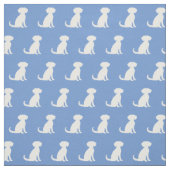Schnoodle Hund Silhouette Pet Light Blue Stoff (Muster)