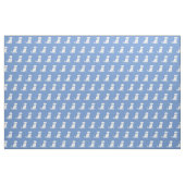 Schnoodle Hund Silhouette Pet Light Blue Stoff (Fat Quarter (45,7 x 55,9 cm))