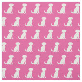 Schnoodle Hund Silhouette Pet Pink Stoff (Muster)
