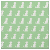 Schnoodle Hund Silhouette Pet Sage Green Stoff (Muster)