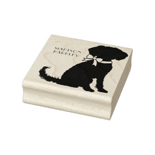 Schnoodle Hund Welpe Gummistempel