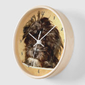 Schnoodle Hundeschleife mit Holzrahmen Uhr (Winkel)
